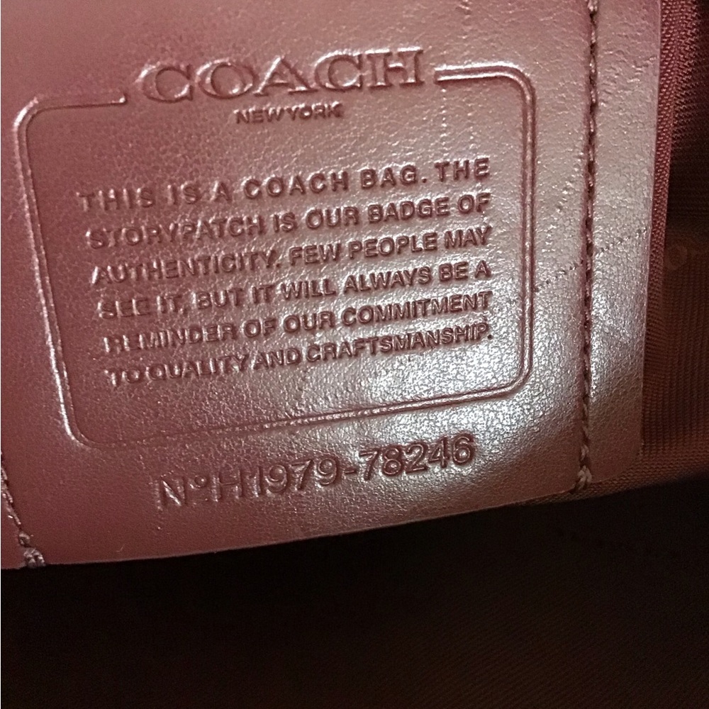 Coach 78246 Tan Crossgrain Leather Folio Large Business Tote Dustbag - Picture 8 of 16